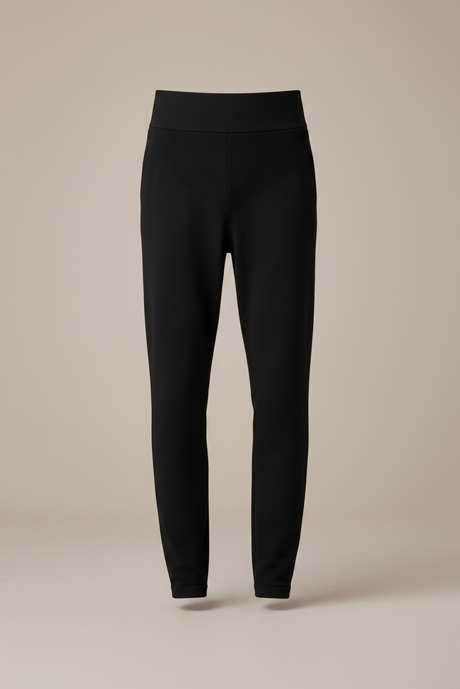 Pantalon Noir Homme Slim Confortable Élastique Maille - vue 3