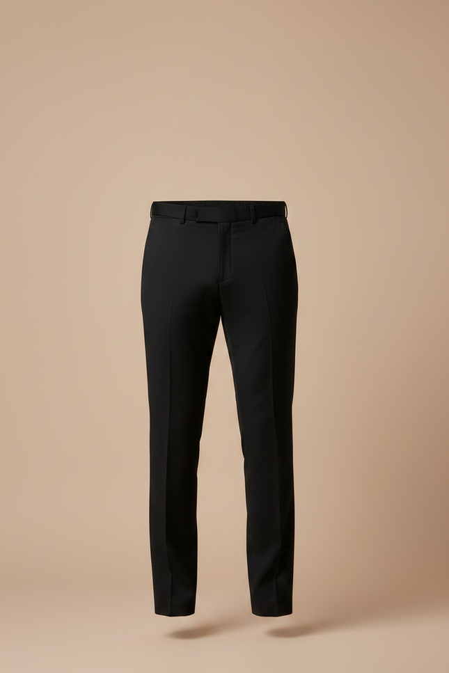 Pantalon De Smoking Noir - Gabardine - vue 3
