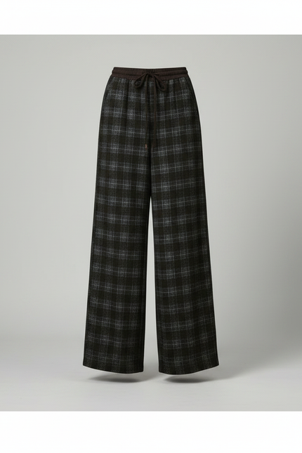 Pantalon Tweed Femme Noir - vue 3