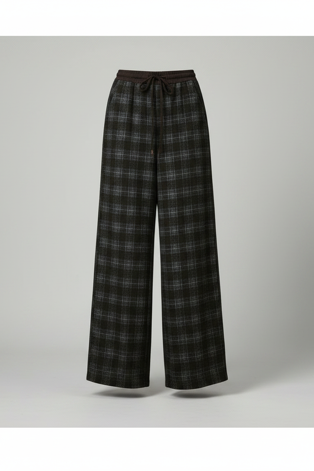 Pantalon Tweed Femme Noir - vue 3
