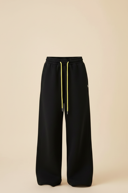 Pantalon Noir Ample Décontracté Fluide Sportif Fille - Molleton - vue 3