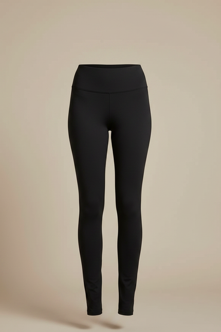 Pantalon Noir Ajusté Confortable Élastique Sport Femme - Polyester - vue 3