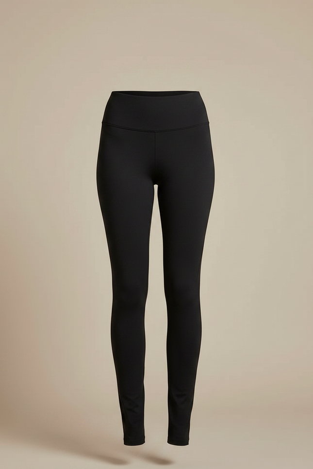 Pantalon Noir Ajusté Confortable Élastique Sport Femme - Polyester - vue 3