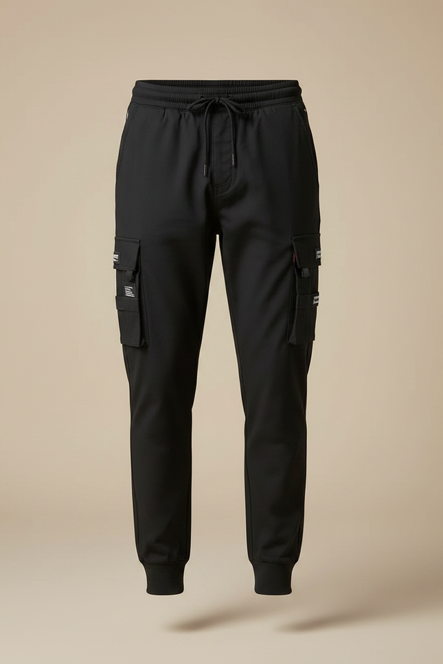 Pantalon Marche Noir - Polyester - vue 3