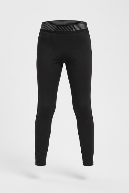 Pantalon Noir Extensible Coupe Ajustée Enfant - Polyester - vue 3