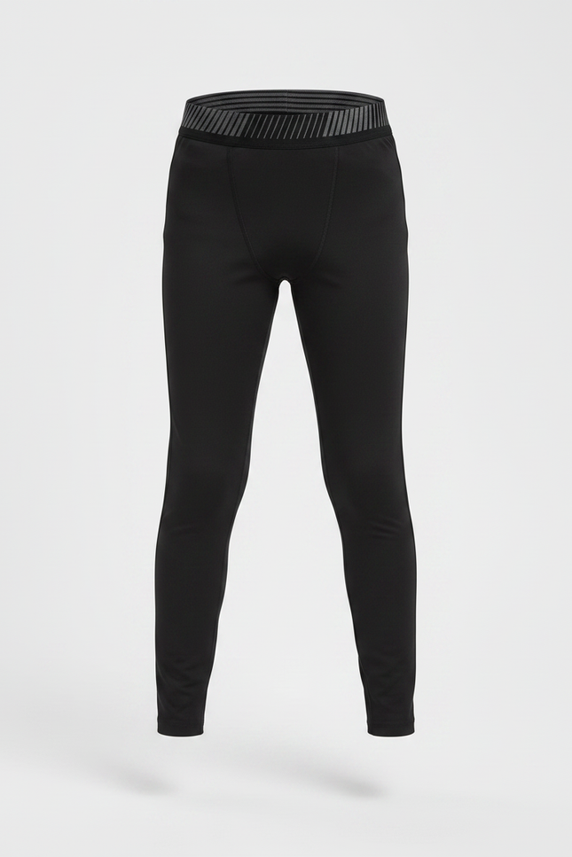 Pantalon Noir Extensible Coupe Ajustée Enfant - Polyester - vue 3