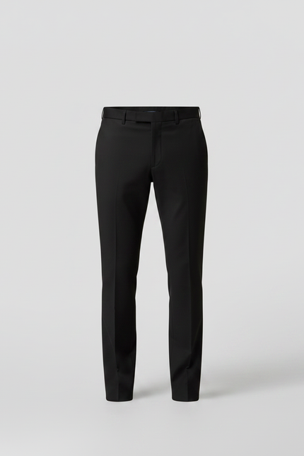 Pantalon Noir Homme Slim Habillé Stretch - Polyester - vue 3