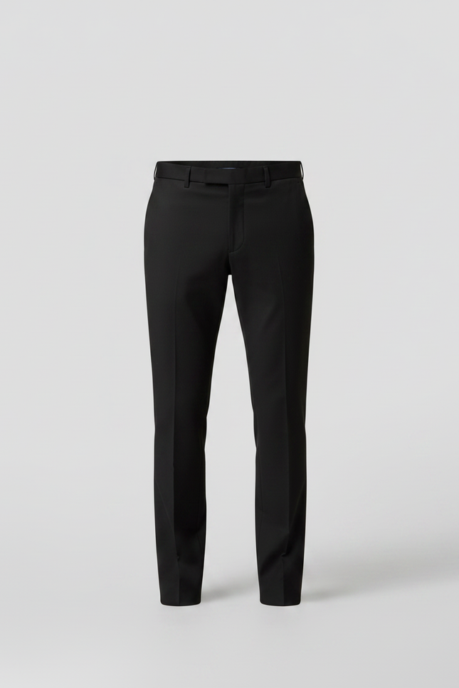 Pantalon Noir Homme Slim Habillé Stretch - Polyester - vue 3