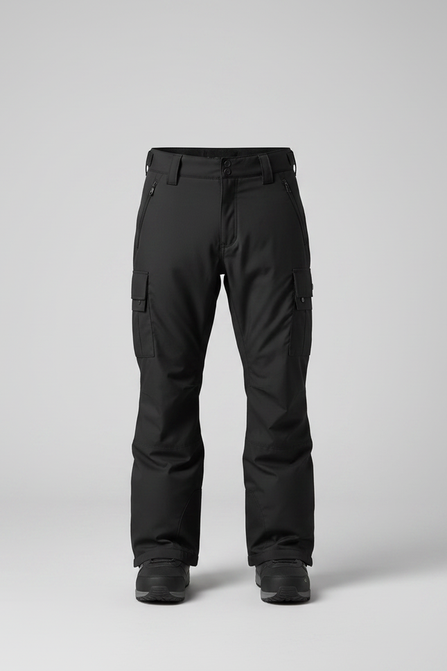 Pantalon Noir Cargo Ample Imperméable Homme Hiver - Polyester - vue 3