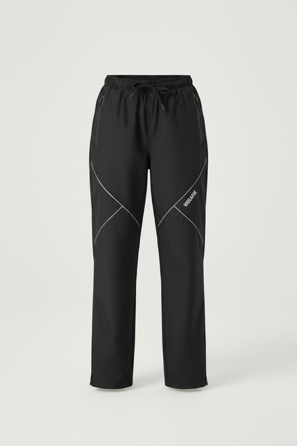 Pantalon Noir Imperméable Réfléchissant Enfant Sport - Polyester - vue 3