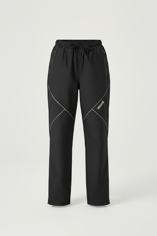 Pantalon Noir Imperméable Réfléchissant Enfant Sport - Polyester - vue 3
