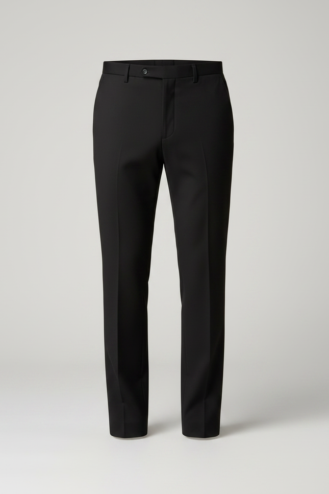 Pantalon Noir Homme Habillé Slim Stretch Élégant - Gabardine - vue 3