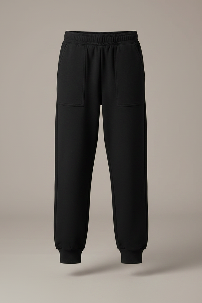 Pantalon Noir Molletonné Confortable Enfant Jogging - vue 3