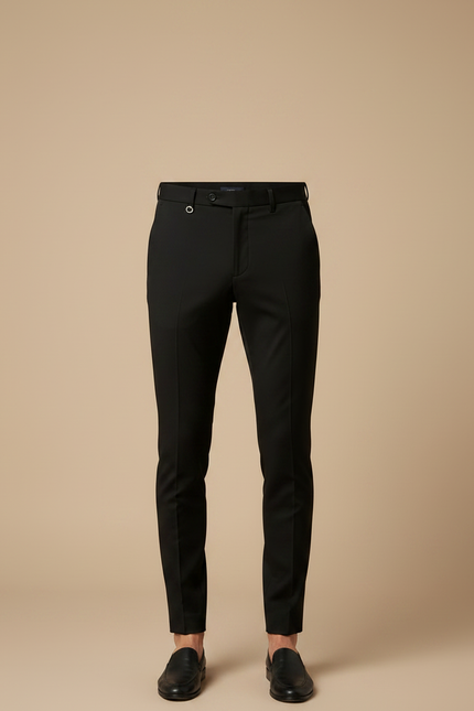 Pantalon Noir Homme Slim Habillé Élégant - Polyester - vue 3