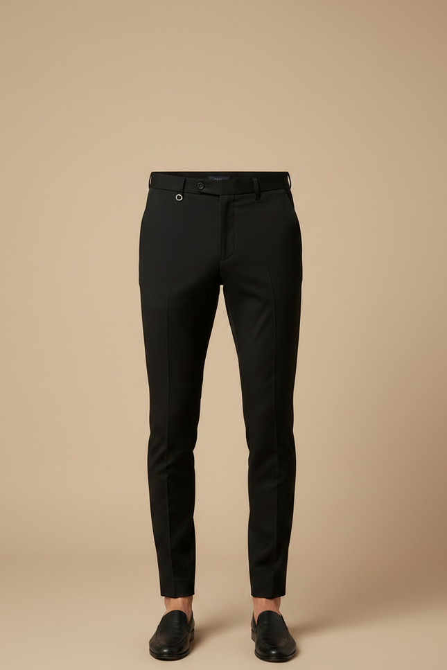 Pantalon Noir Homme Slim Habillé Élégant - Polyester - vue 3
