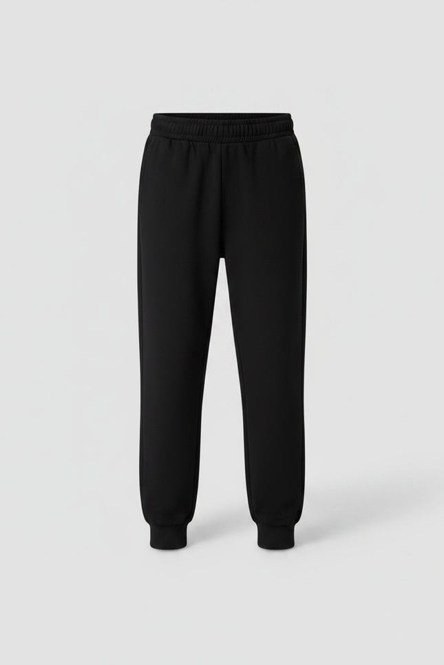 Pantalon Noir Ample Sport Jogging Garçon - Molleton - vue 3