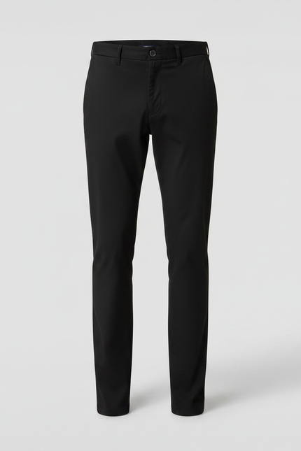 Pantalon Noir Slim Habillé Classique Homme - Gabardine - vue 3