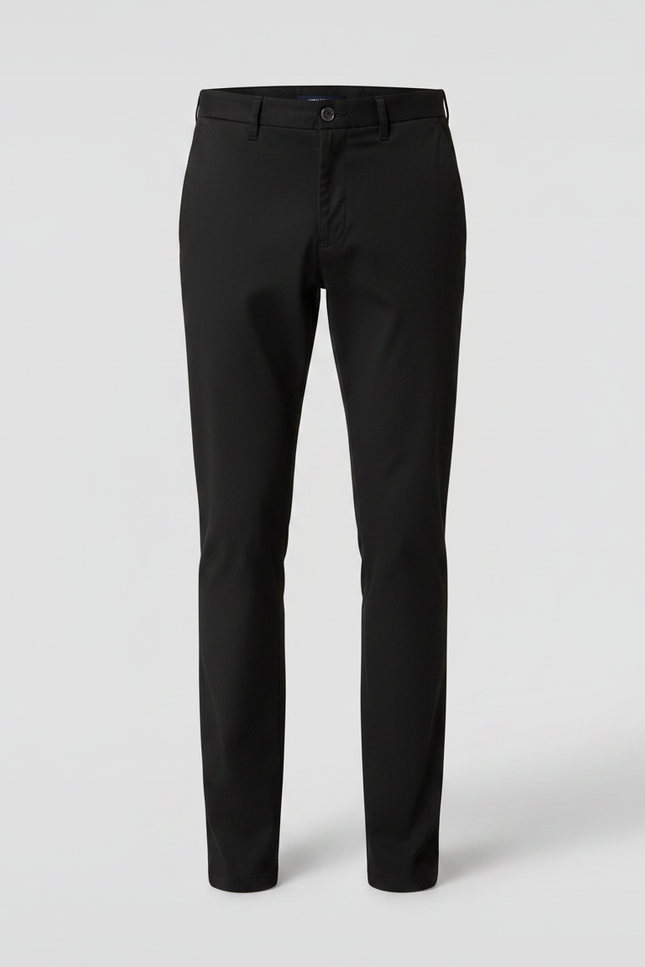Pantalon Noir Slim Habillé Classique Homme - Gabardine - vue 3
