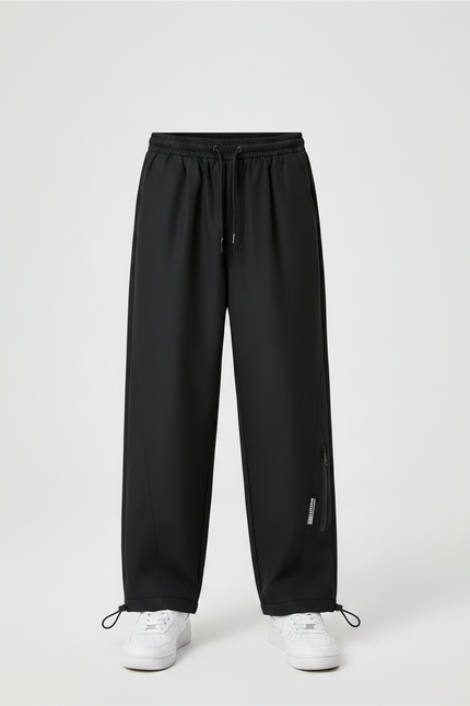 Pantalon Noir Garçon Ample Sport Décontracté - Polyester - vue 3