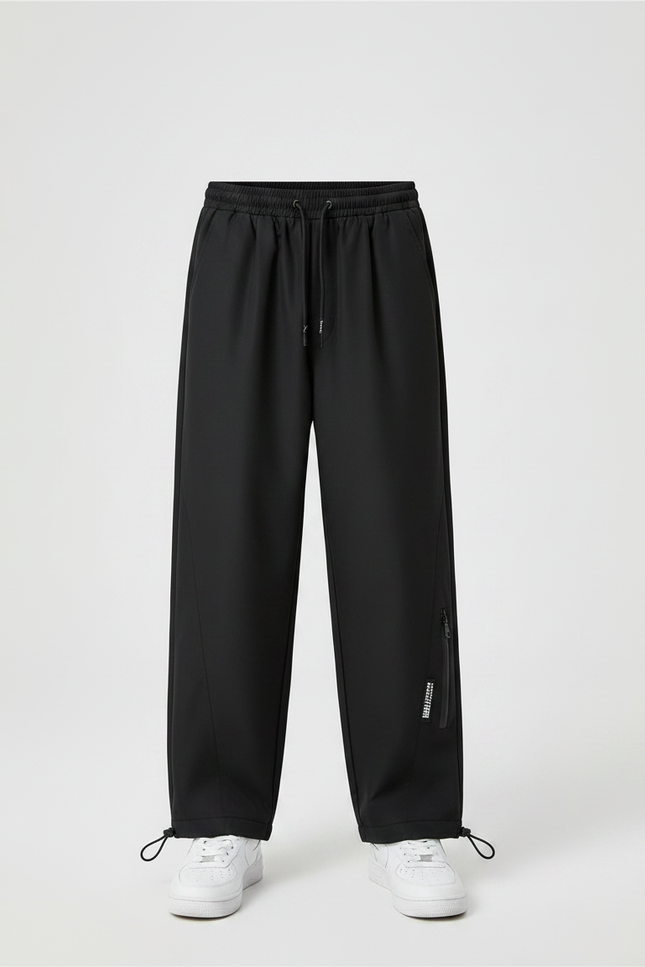 Pantalon Noir Garçon Ample Sport Décontracté - Polyester - vue 3