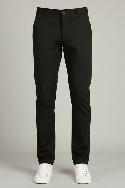 Pantalon Skinny Noir Homme - Gabardine - vue 3
