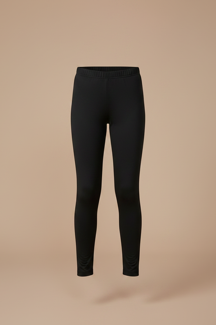 Pantalon Noir Legging Enfant Coton Confortable Simple - vue 3