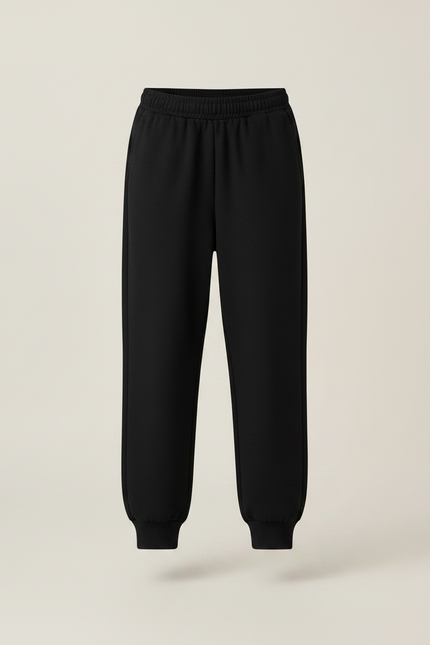 Pantalon Noir Molletonné Ample Enfant Confortable - vue 3