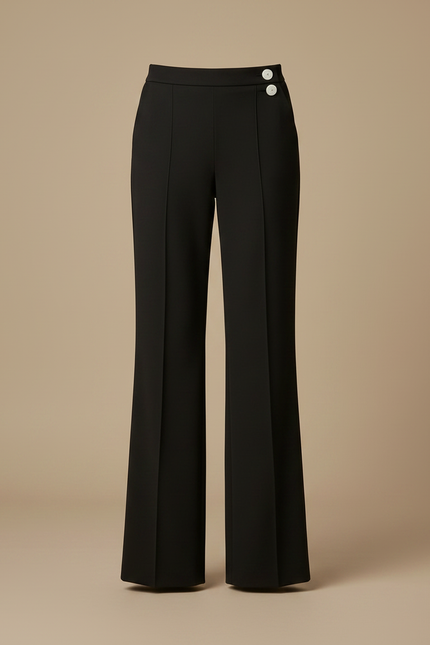 Pantalon Ville Noir Femme - Gabardine - vue 3