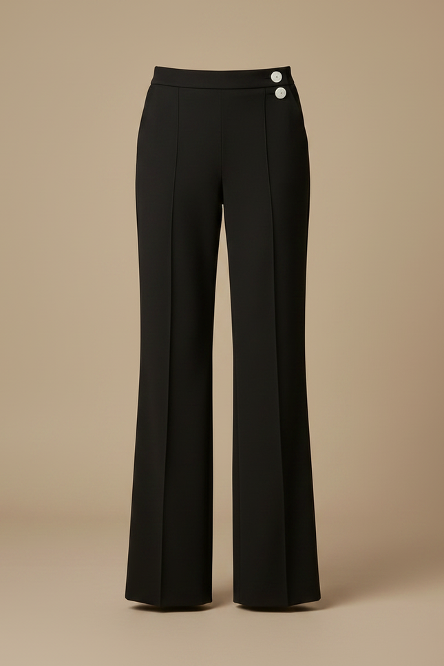 Pantalon Ville Noir Femme - Gabardine - vue 3