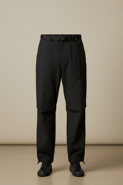 Pantalon Noir Homme Cargo Sportif Ample Décontracté - Polyester - vue 3