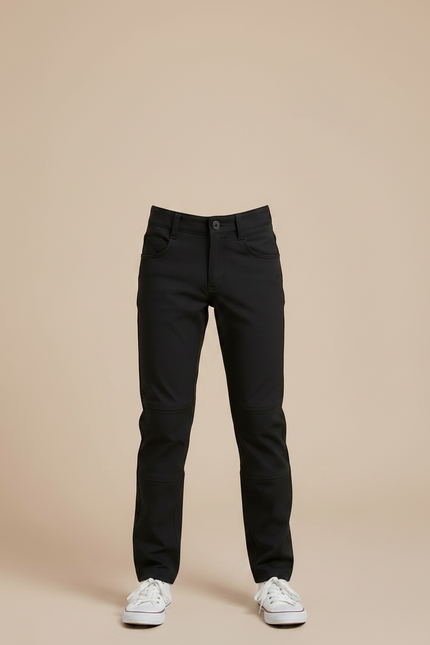 Pantalon Noir Enfant Slim Confortable Décontracté - Polyester - vue 3