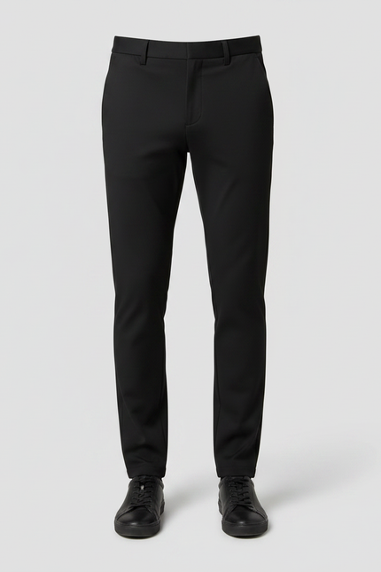 Pantalon Noir Slim Extensible Classique Homme - Polyester - vue 3