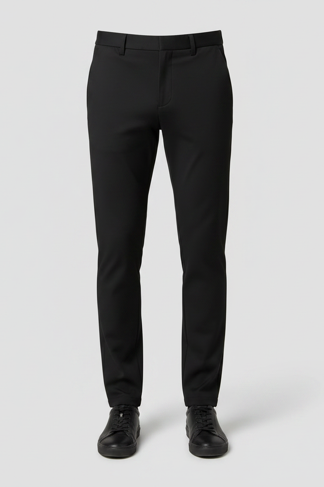 Pantalon Noir Slim Extensible Classique Homme - Polyester - vue 3