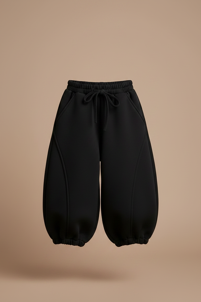 Pantalon Ballon Noir - Molleton - vue 3