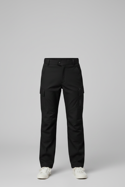 Pantalon Noir Enfant Cargo Résistant Confortable - Gabardine - vue 3