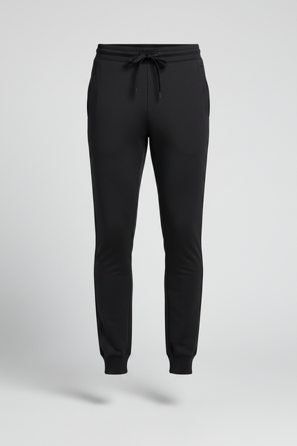 Pantalon Noir Homme Sportif Ajusté Décontracté - Polyester - vue 3