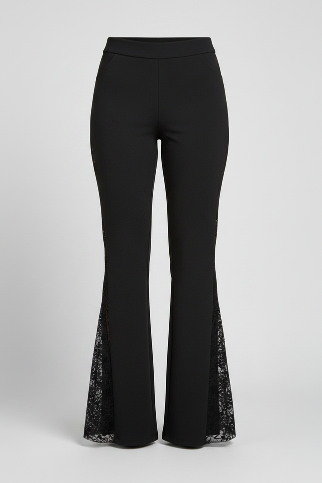 Pantalon Noir Fuselé Femme - Gabardine - vue 3