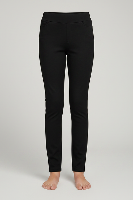 Pantalon Noir Skinny Stretch Enfant Fille - Gabardine - vue 3