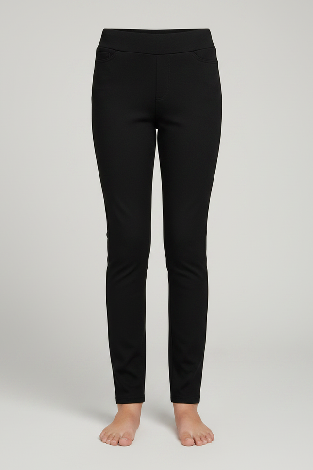 Pantalon Noir Skinny Stretch Enfant Fille - Gabardine - vue 3