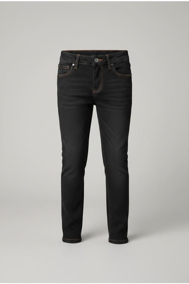 Pantalon Noir Jean Slim Enfant Décontracté - vue 3