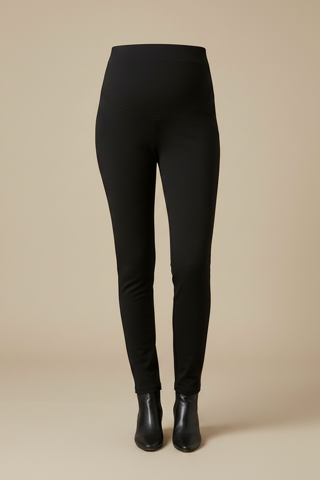 Pantalon Noir Ajusté Confortable Grossesse Femme - Polyester - vue 3