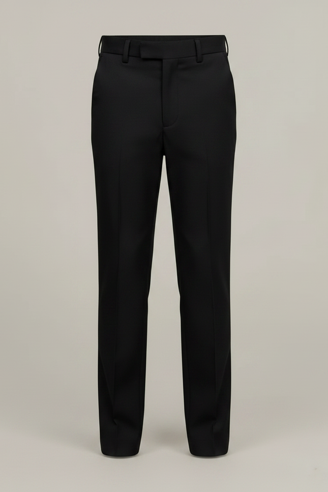 Pantalon Noir Ajusté Élégant Garçon Formel - Polyester - vue 3