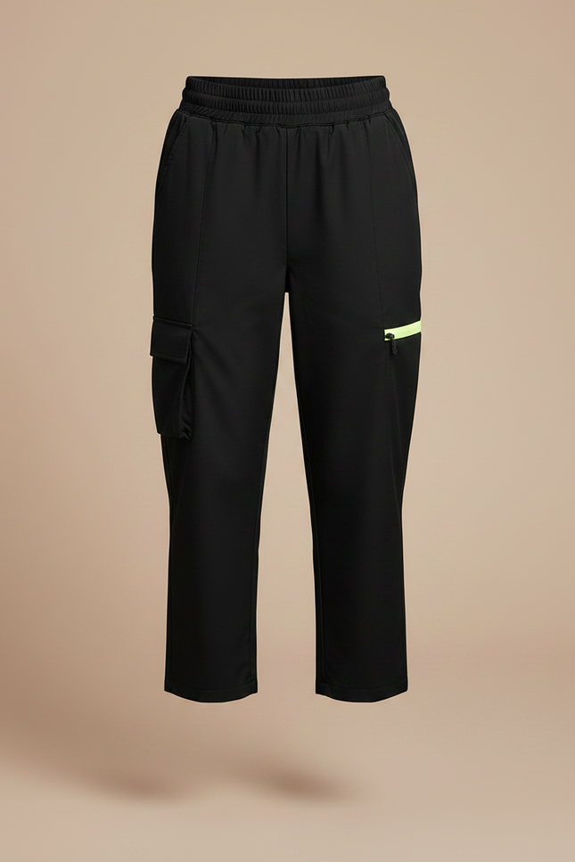 Pantalon Cargo Noir Enfant - Polyester - vue 3