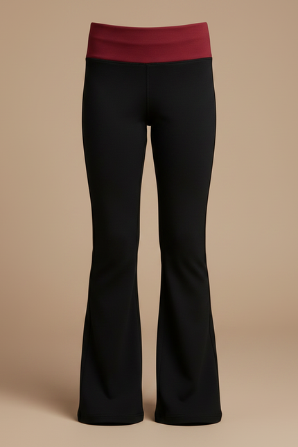 Pantalon Noir Évasé Confortable Fille - Polyester - vue 3