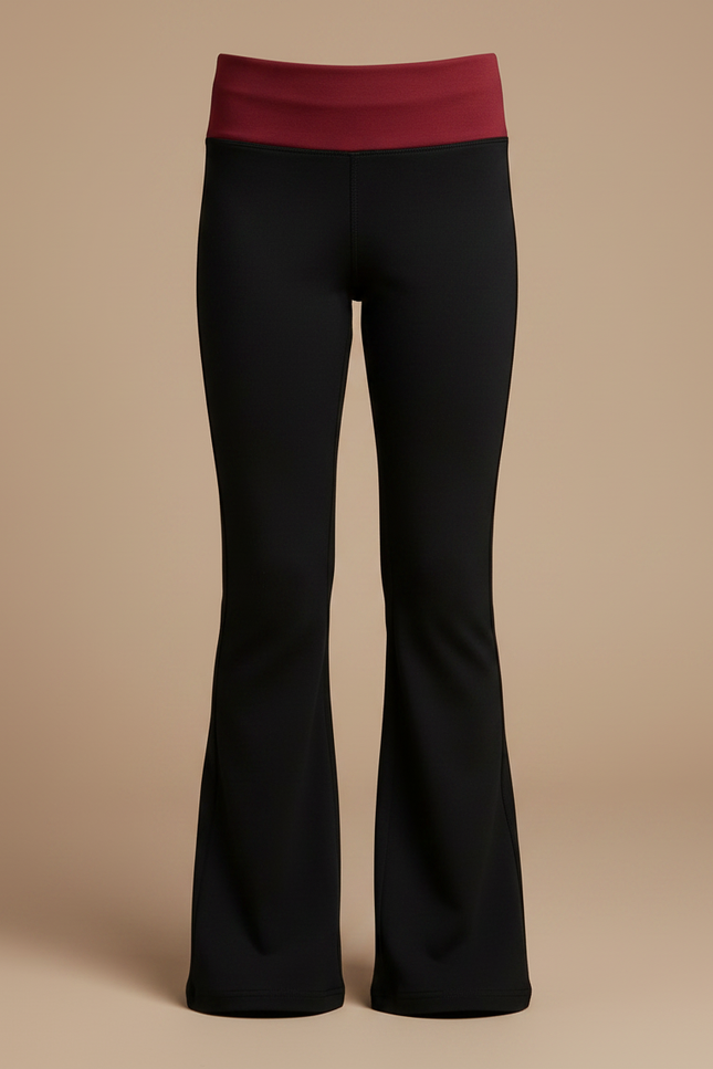 Pantalon Noir Évasé Confortable Fille - Polyester - vue 3