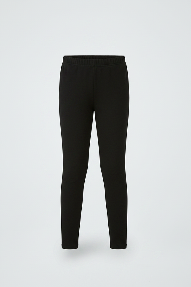 Pantalon Noir Coton Élastique Skinny Enfant - Molleton - vue 3