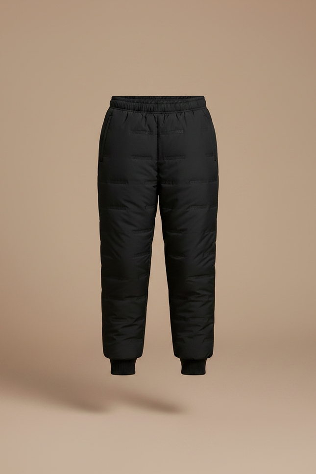 Pantalon Noir Matelassé Hiver Enfant Rembourré - Polyester - vue 3