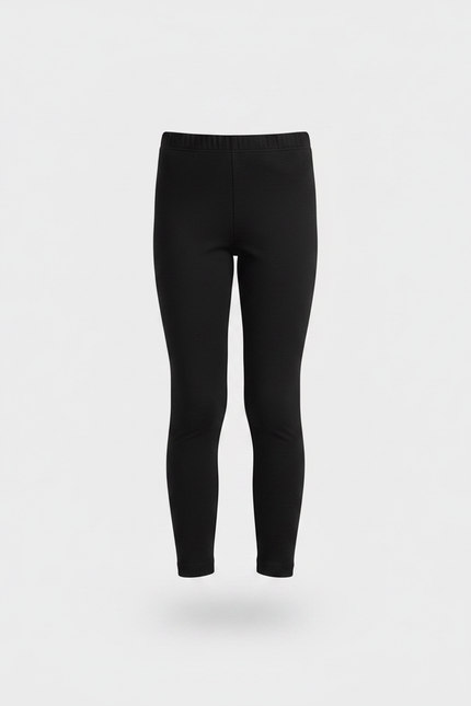 Pantalon Noir Legging Slim Confortable Extensible Fille - Polyester - vue 3