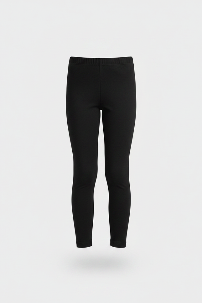 Pantalon Noir Legging Slim Confortable Extensible Fille - Polyester - vue 3