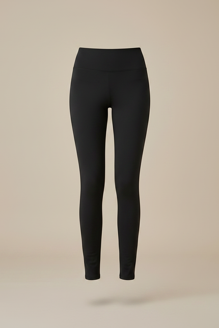 Pantalon Noir Slim Taille Haute Élastique Femme - Polyester - vue 3